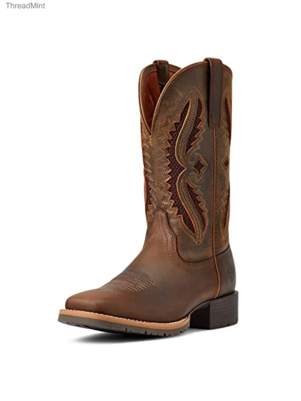 Women's Western Boots Full Grain Leather Duratread Outsole Mid-Calf Square Toe